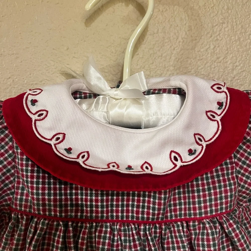 Petit Ami Vintage Style Infant Girls Christmas Dress